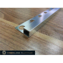 Aluminum Square Edge Trim for Tile with Bright Silver Color